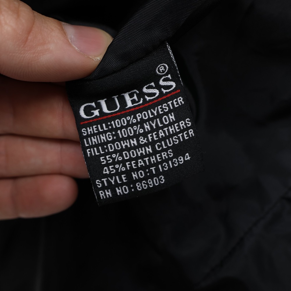 Guess Puffer Jacket Women Black Small - Picture 10 of 10